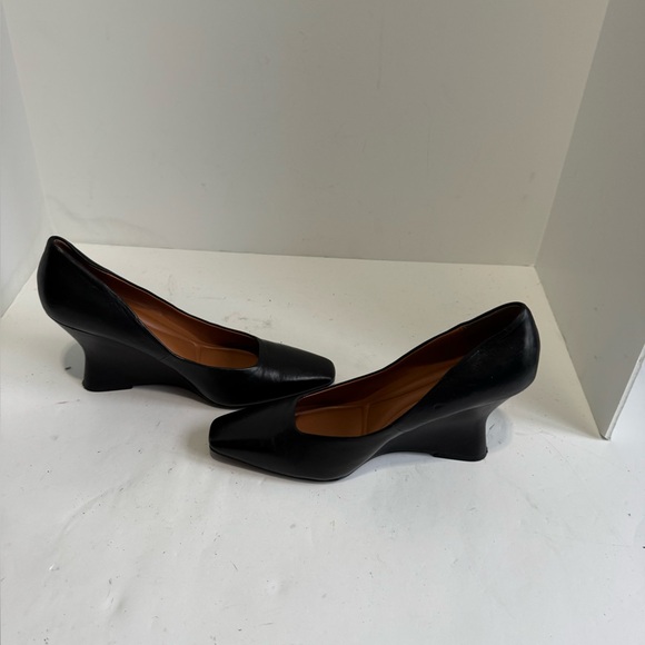 Franco Sarto Women's Carina Black Wedge Pumps Size 8.5 - Picture 9 of 15
